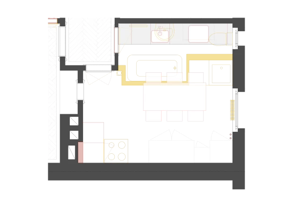 Grundriss Küche